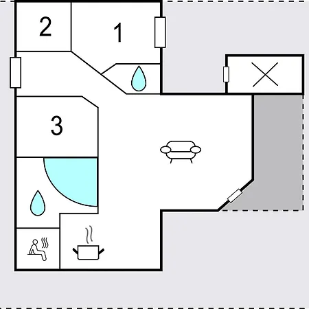 度假居 Pet Friendly Home In Sjolund With Sauna *